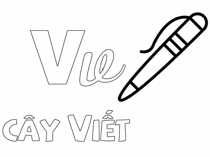 Tô Màu 29 Chữ Cái Tiếng Việt - Tranh Tô Màu Cho Bé