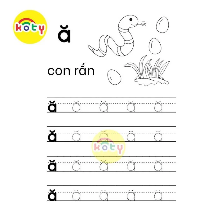 Bô 29 Tranh Tô Màu Bảng Chữ Cái In Thường Tiếng Việt - Giúp Bé Tập Viết Theo Nét Đứt TV20 | Shopee Việt Nam