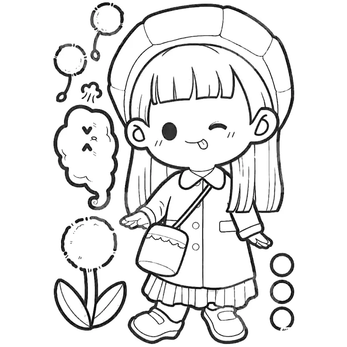 Bộ 50 Tờ Tranh Tô Màu Anime Chibi Bé Gái Cute Khổ A4, A5 - Đồ chơi giấy | Shopee Việt Nam