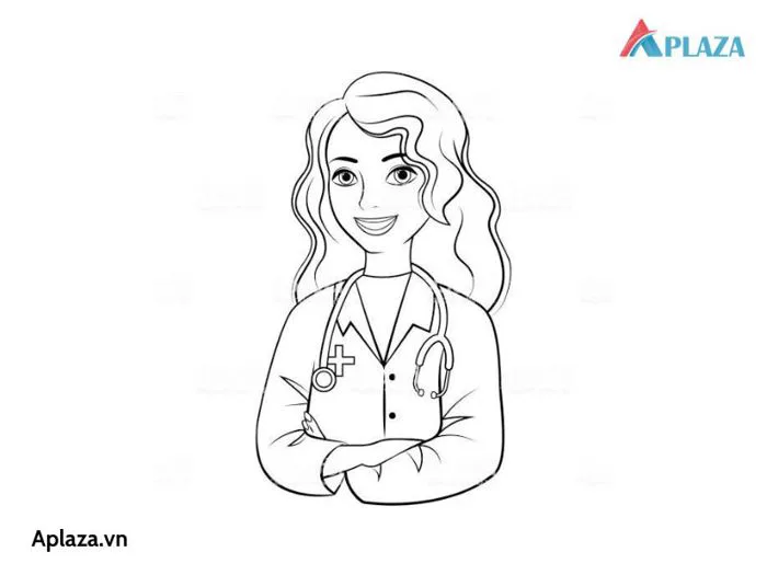 Khám phá bộ tranh tô màu bác sĩ cho bé - Aplaza