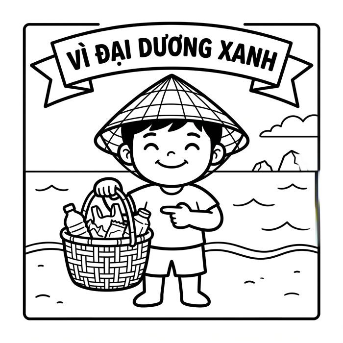 38 Tranh Tô Màu Bảo Vệ Môi Trường Biển PDF - Miễn Phí In