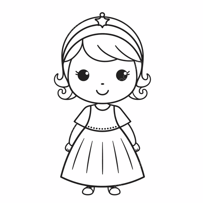 Hình ảnh Tranh Tô Màu Công Chúa Bé Gái PNG , Cô Gái Vẽ, Vẽ Nhẫn, Tranh Vẽ  Công Chúa PNG trong suốt và Vector để tải xuống miễn phí