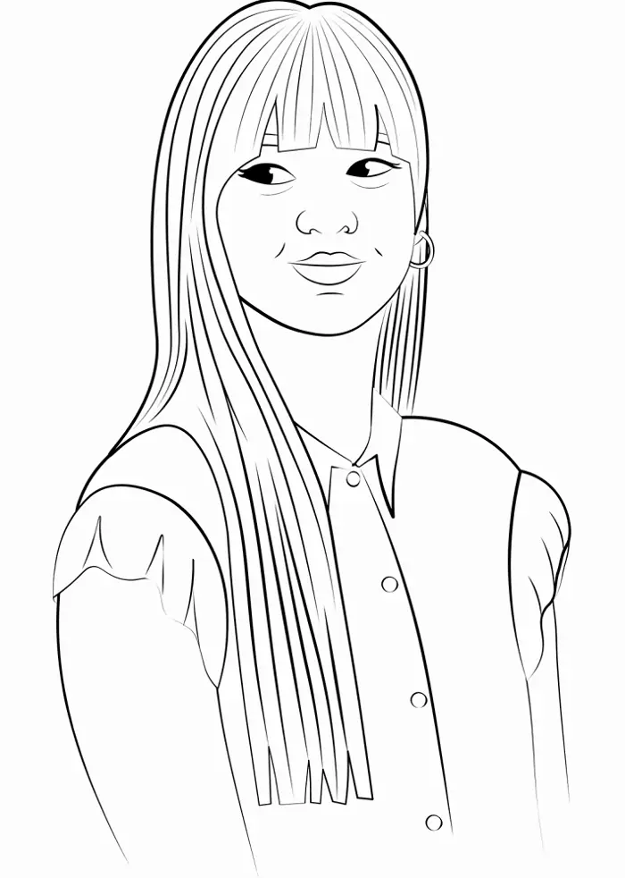 Tuyển tập tranh tô màu Lisa Blackpink siêu đáng yêu cho bé thỏa sức sáng tạo