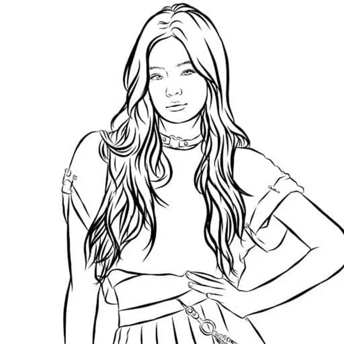 Tranh tô màu Blackpink đẹp, dễ thương cho bé thỏa sức sáng tạo
