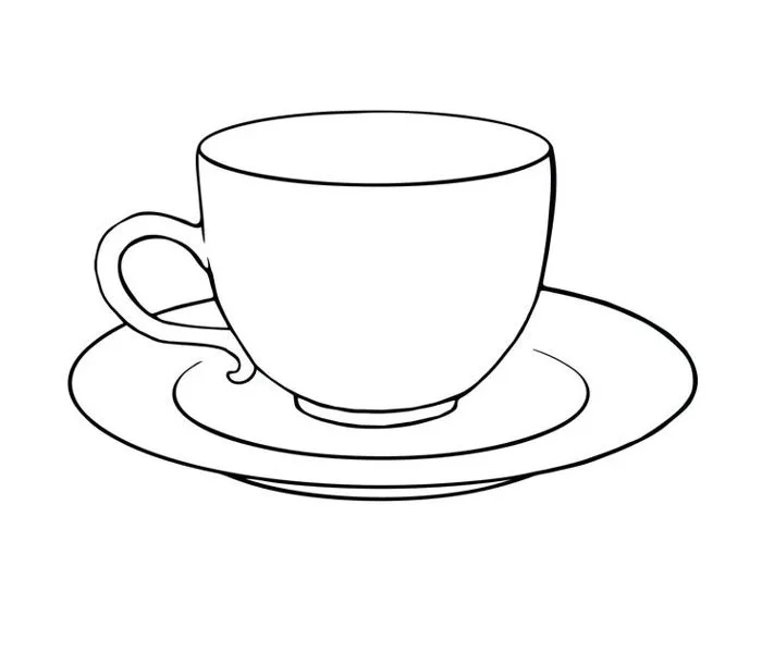 Teacup Template | Tea cup drawing, Tea cups, Drawing cup | Molde de coração  pequeno, Pacht