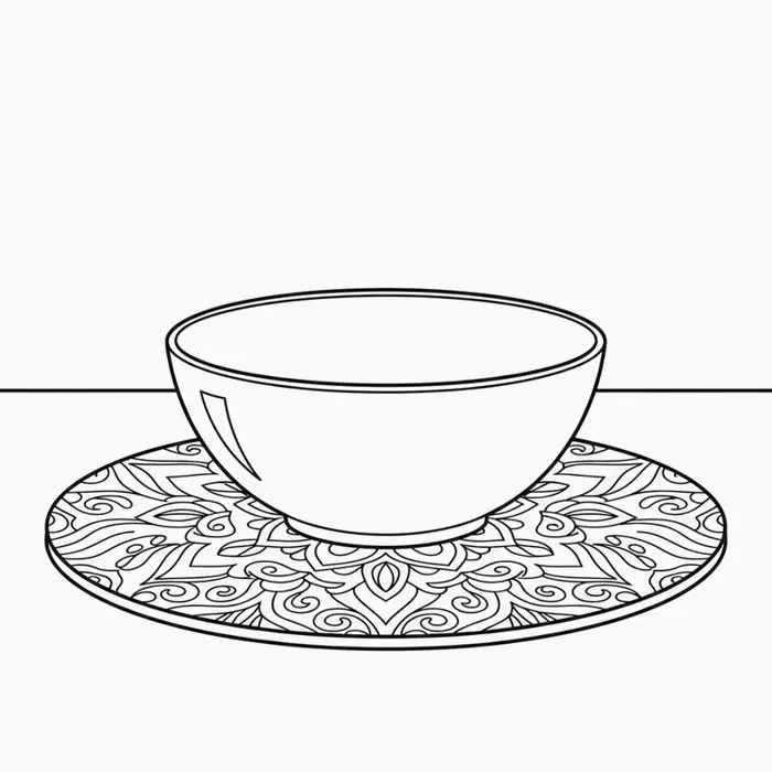 Bộ sưu tập tranh tô màu cái bát hoa xinh xắn cho bé sáng tạo
