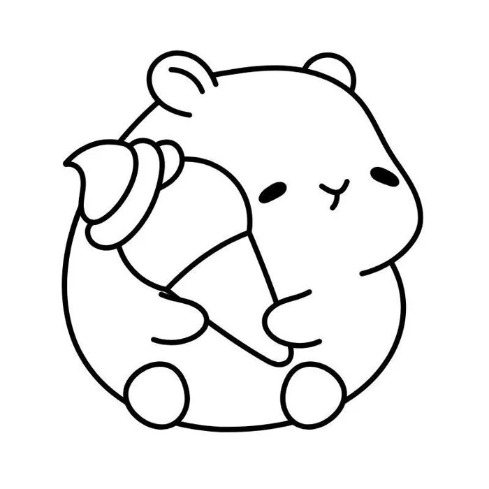 29+ Tranh Tô Màu Capybara Dễ Thương Rõ Nét Cho Bé