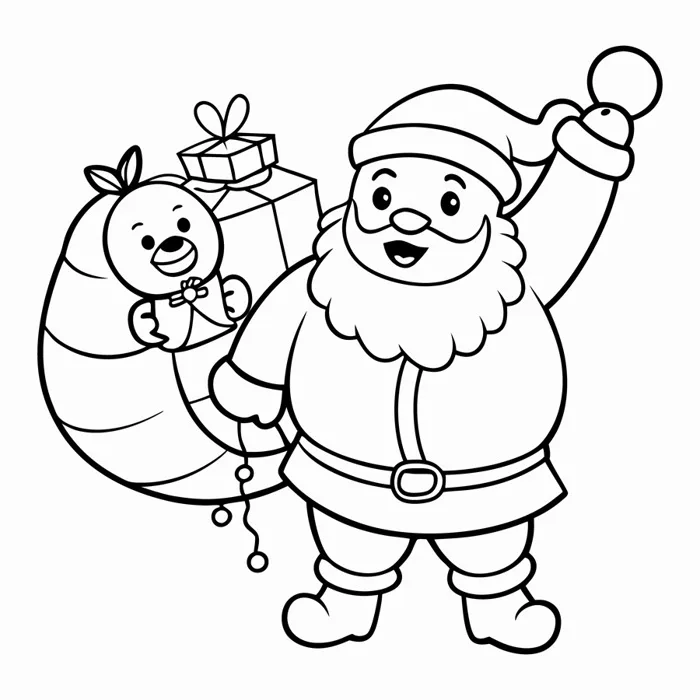 30+ Mẫu tranh tô màu Noel cho bé – Tranh tô màu Ông Già Noel, cây thông Noel  mới nhất