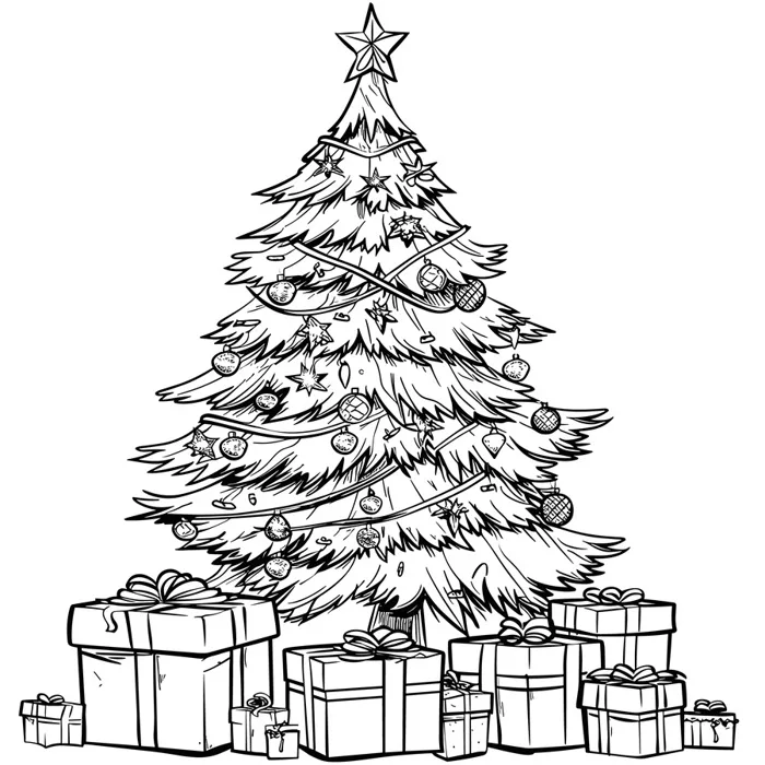 30+ Mẫu tranh tô màu Noel cho bé – Tranh tô màu Ông Già Noel, cây thông Noel  mới nhất