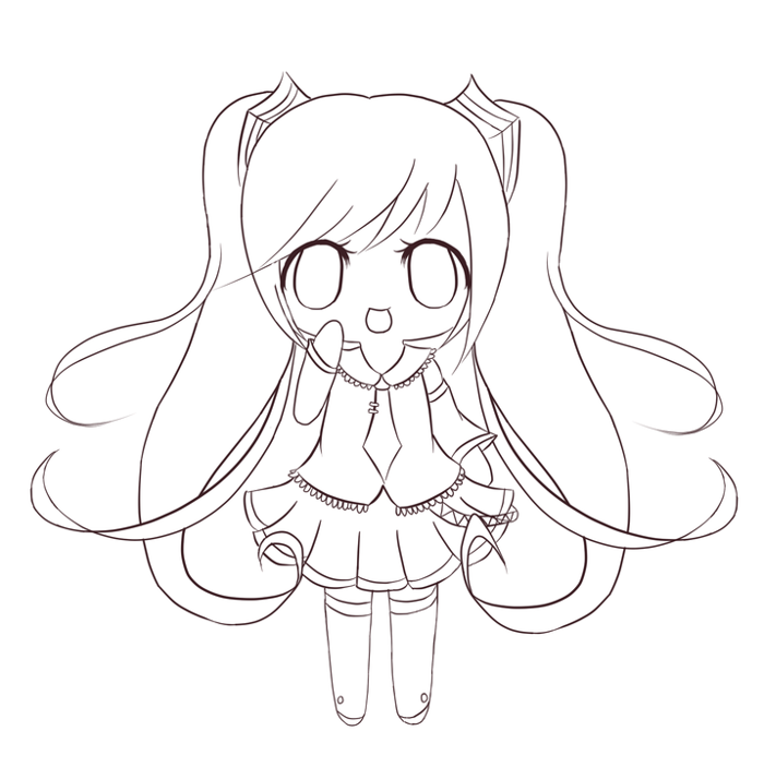 Tranh tô màu chibi
