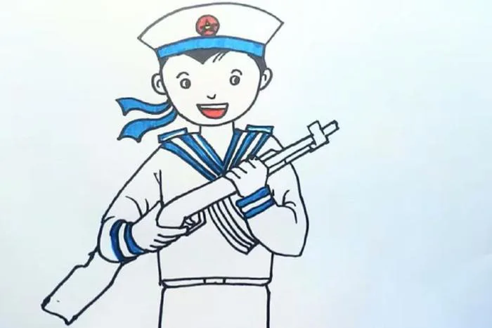 99+ tranh tô màu chú bộ đội – Rõ nét, ý nghĩa cho bé