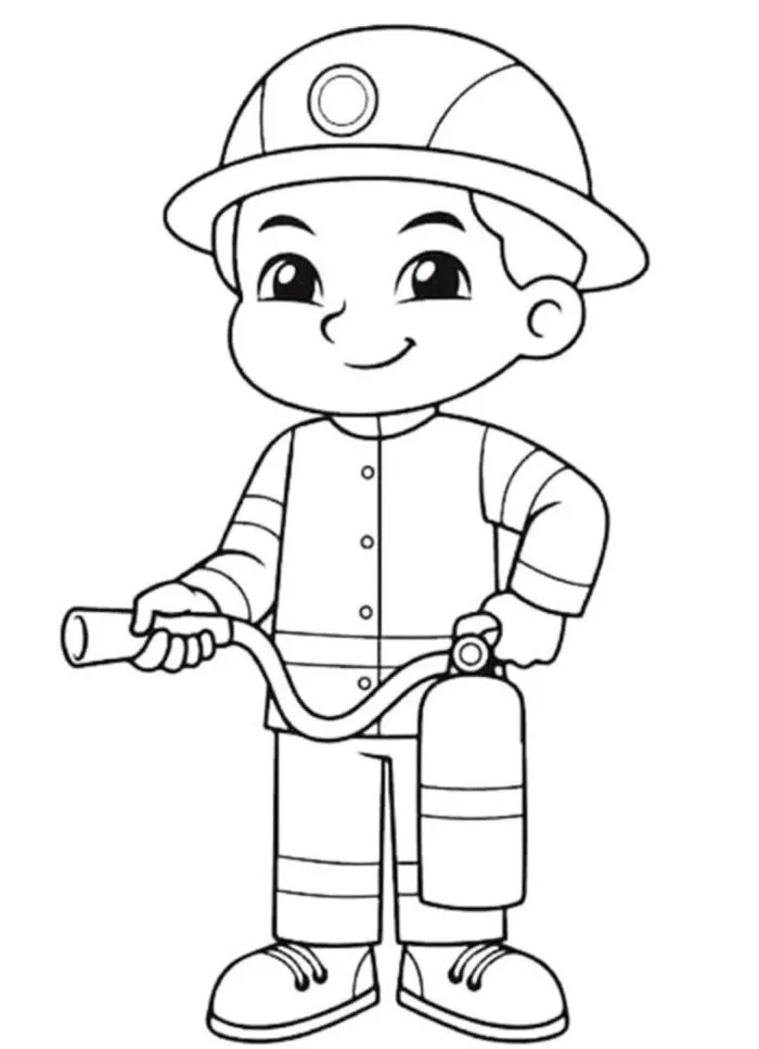15 bức tranh tô màu dạy bé hiểu về nghề nghiệp trong tương lai