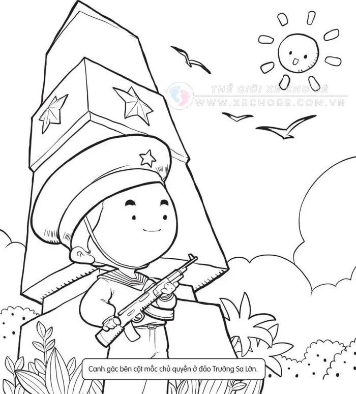 Tranh tô màu chủ đề nghề nghiệp