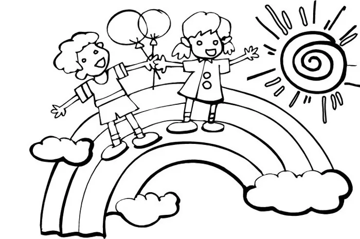Tranh tô màu chủ đề trường mầm non - Tranh tập tô màu cho bé - VnDoc.com