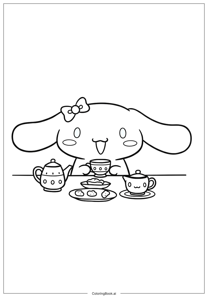 42 trang tô màu cinnamoroll (PDF và PNG miễn phí)