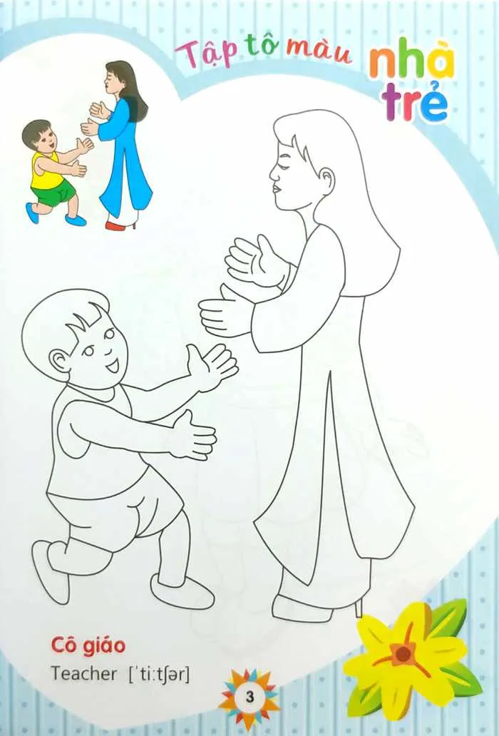 Tập Tô Màu Nhà Trẻ - Chủ Đề Trường Mầm Non (Tái Bản 2023)