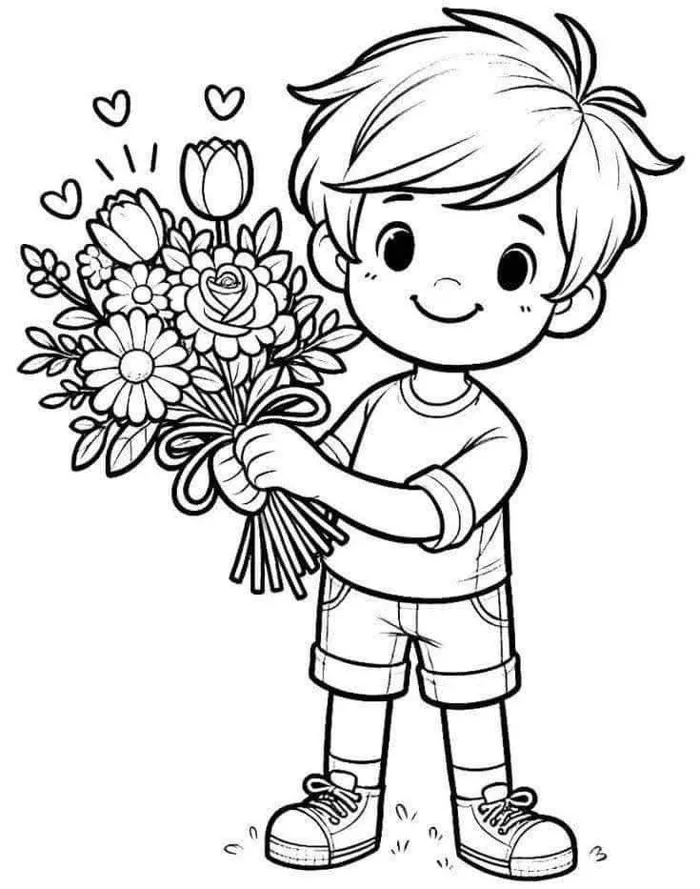 Tranh tô màu tặng mẹ, bà, cô giáo,....:ngày 8/3🌷🩷
