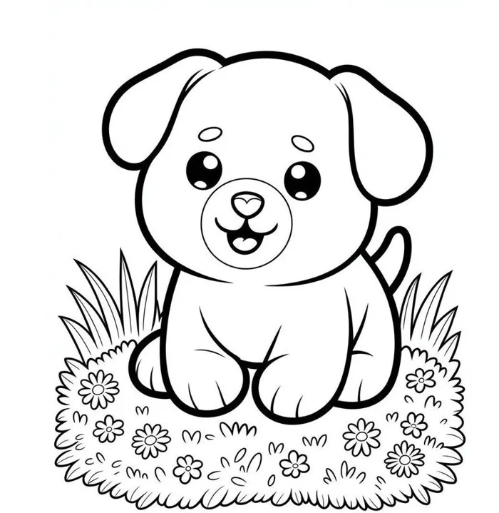 TOP 234+ tranh tô màu con chó cute giúp bé sáng tạo mỗi ngày