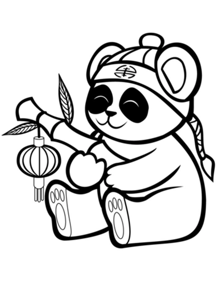 Tuyển tập hình tô màu gấu trúc dễ thương dành bé sáng tạo