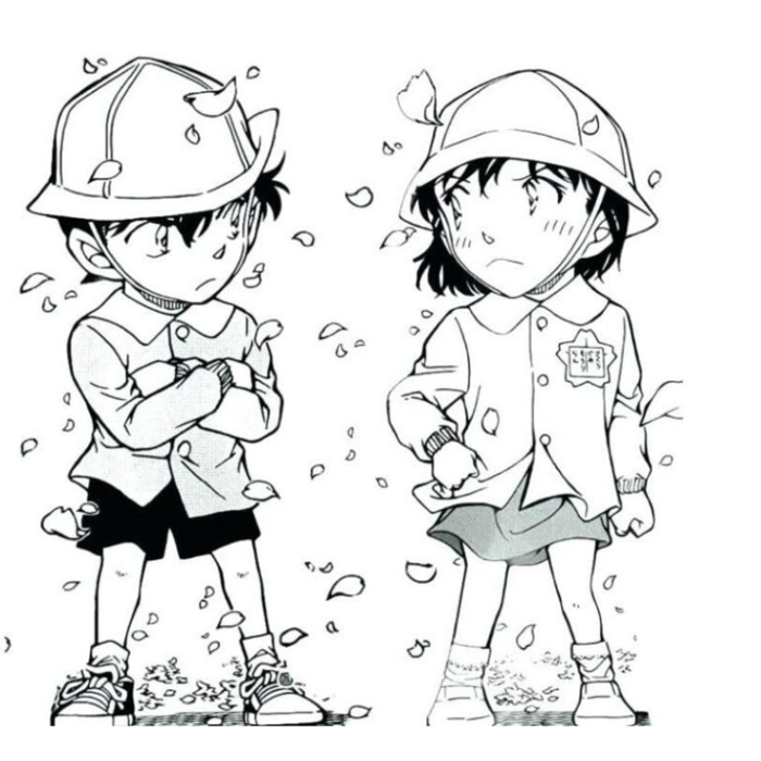 Tranh Tô Màu Shinichi Và Ran - Sự Tương Phản Đẹp Mắt Trong Thế Giới Thám Tử  Conan - Tô màu trực tuyến