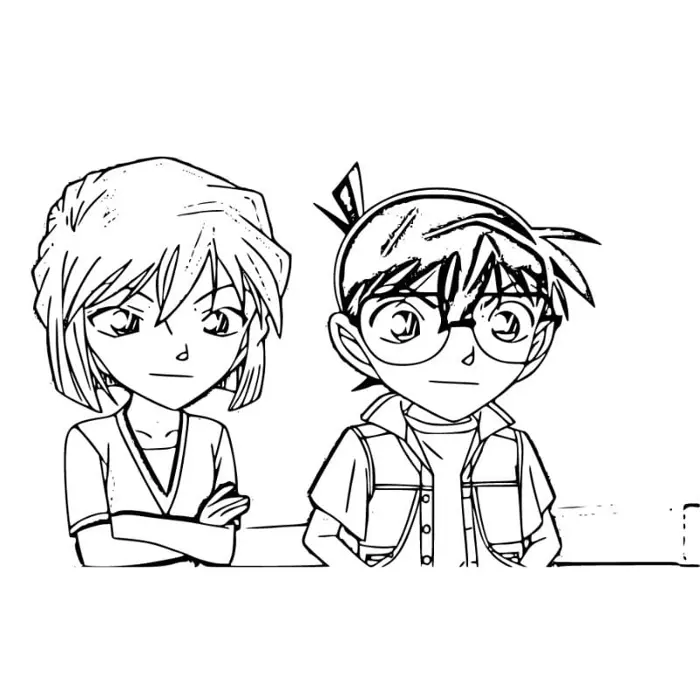 Tuyển chọn các mẫu tranh tô màu Conan hot nhất 2025