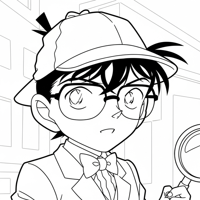 32 Tranh Tô Màu Thám Tử Conan: Tải Hình Shinichi Phá án