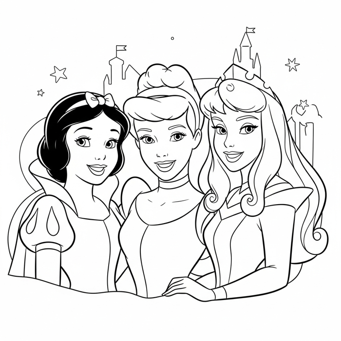 44 Tranh Tô Màu Công Chúa Disney Cho Bé Tập Tô đẹp Nhất