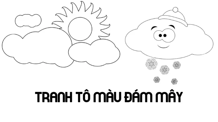 Tuyển tập tranh tô màu đám mây dễ thương cho bé yêu Tuyển tập tranh tô màu đám mây dễ thương cho bé yêu