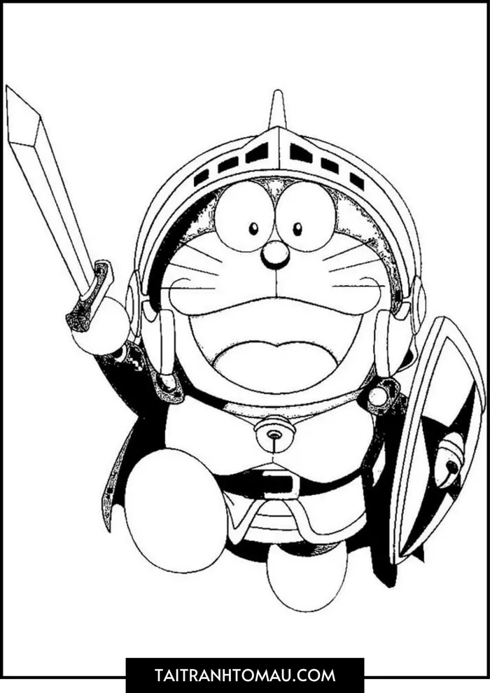 Tải 250+ Tranh Tô Màu Doremon Cute & Miễn Phí cho Bé [PDF A4]