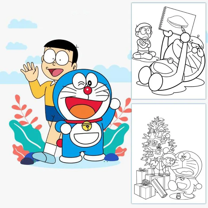 Tranh tô màu doremon - Giá Tốt, Miễn Phí Vận Chuyển, Đủ Loại | Shopee Việt  Nam