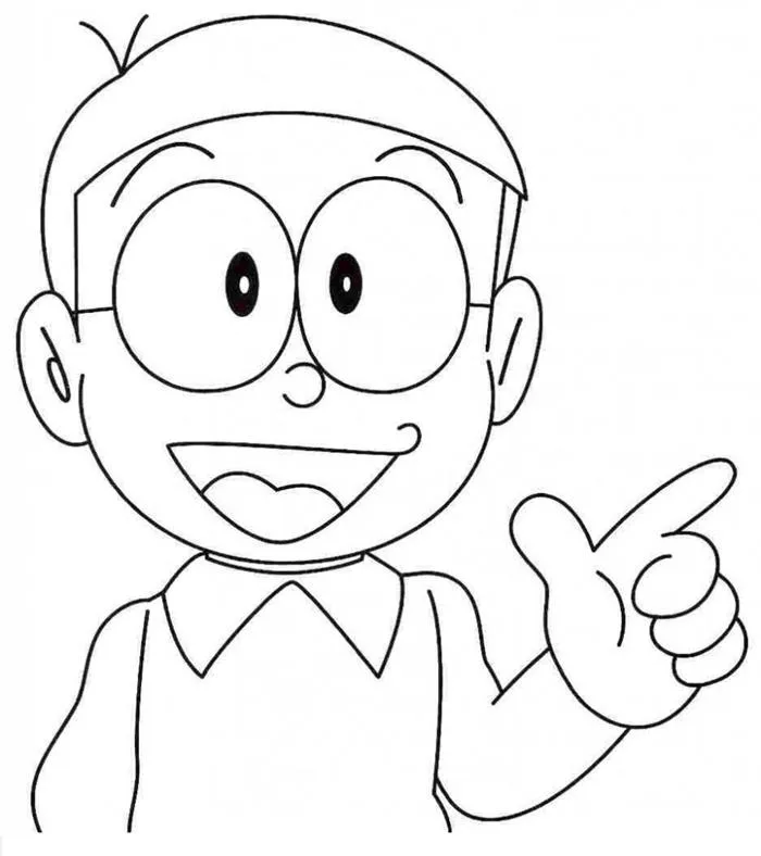 Tranh tô màu Doraemon - Gia Đình Su