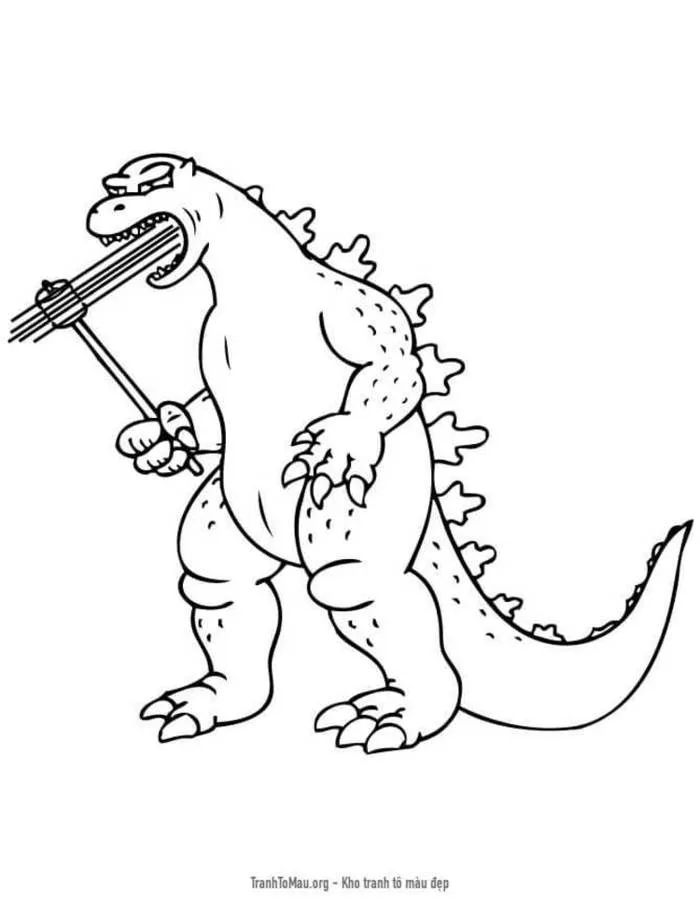 Tranh Tô Màu Godzilla, tải bộ tranh Tô Màu Godzilla về máy tính điện thoại