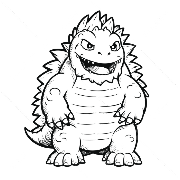 Hình ảnh Trang Tô Màu Godzilla Có Thể In Phác Thảo Bản Vẽ Phác Thảo Vector  PNG , Bản Vẽ Cánh, Vẽ Nhẫn, Bức Vẽ Của Chúa PNG và Vector với nền