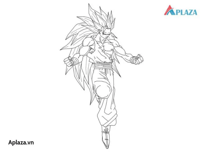 Bộ tranh tô màu Songoku – 7 Viên Ngọc Rồng cho bé - Aplaza