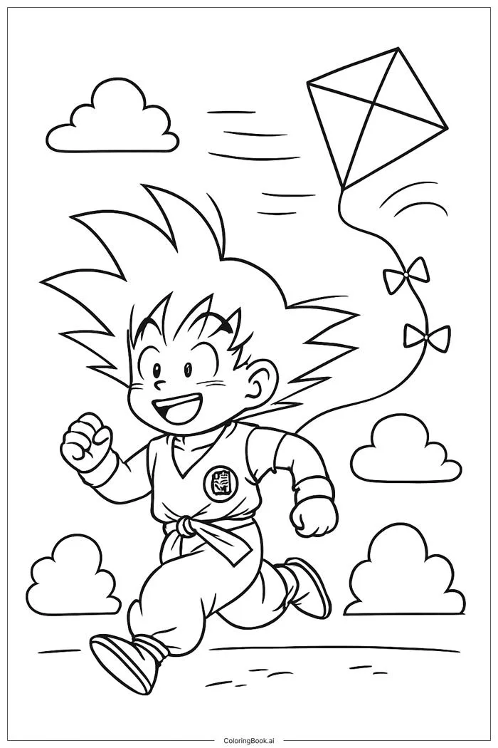 37 trang tô màu Goku (PDF và PNG miễn phí)