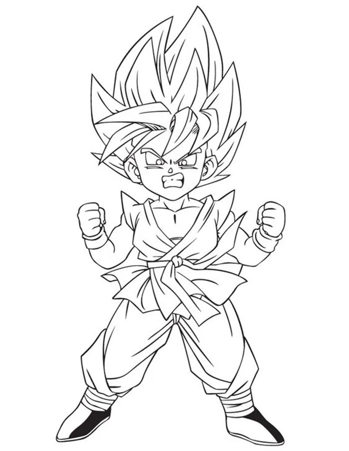 Tranh tô màu 7 viên ngọc rồng Goku - Gia Đình Su