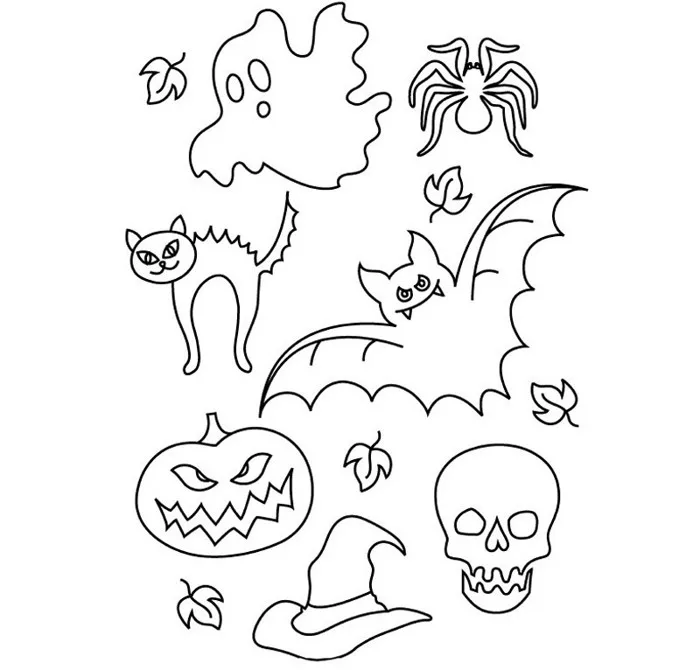 Các mẫu Tranh tô màu Halloween độc đáo mới nhất cho bé 2026