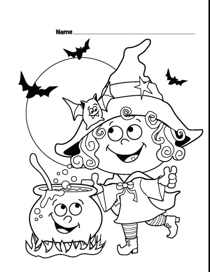 Tổng hợp tranh tô màu Halloween đầy cuốn hút, nổi bật | Halloween coloring  pages hocus