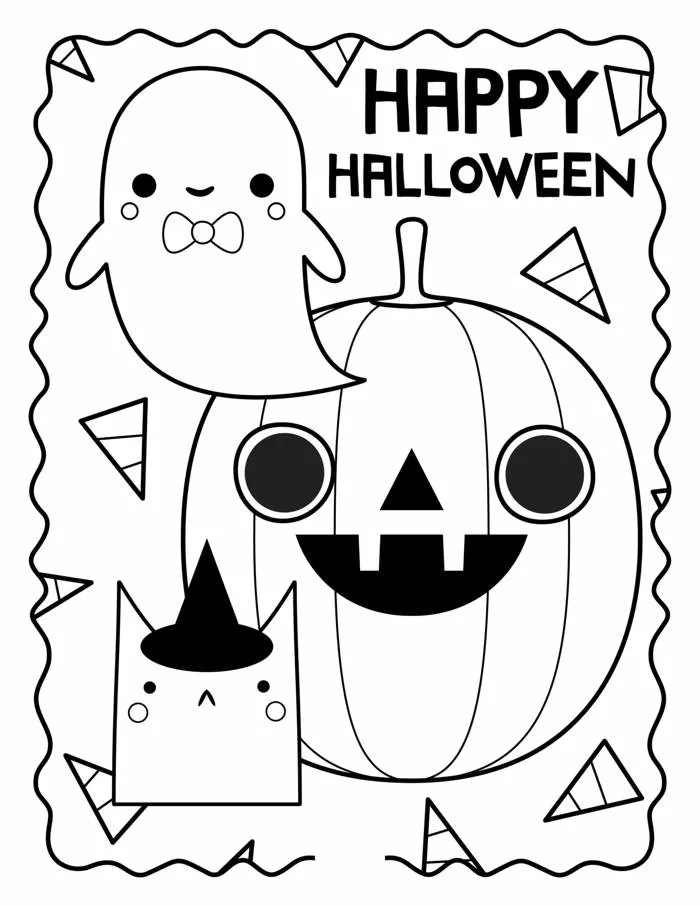 Tô Màu Halloween - Tranh Tô Màu Cho Bé