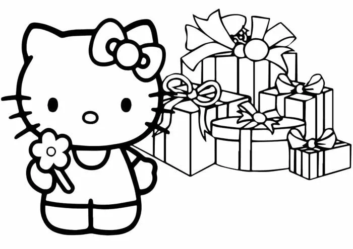 Tô Màu Hello Kitty - Tranh Tô Màu Cho Bé