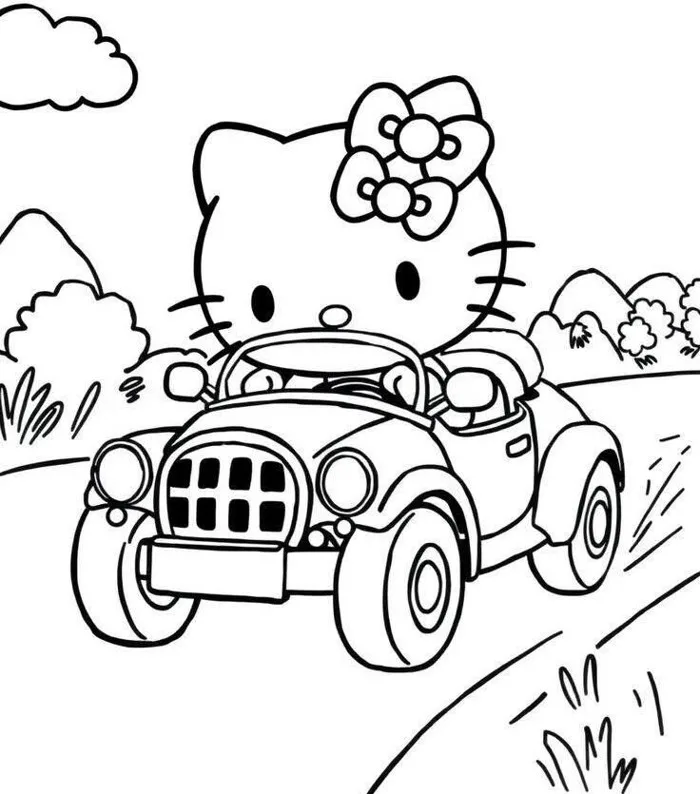 Tranh tô màu Hello Kitty - Người bạn nhỏ giúp bé yêu sáng tạo mỗi ngày
