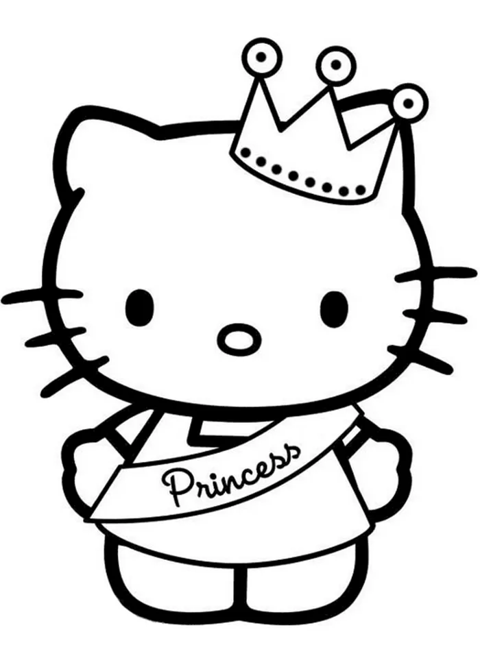 Tranh tô màu Hello Kitty đáng yêu, vui nhộn, đa dạng cho bé sáng tạo