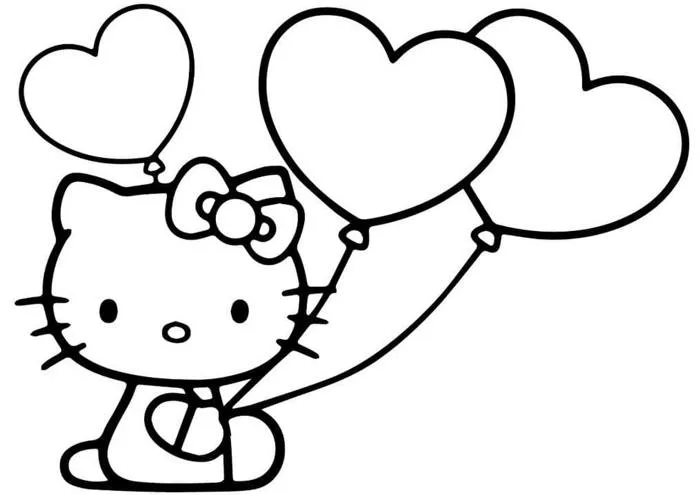 Tranh tô màu Hello Kitty đáng yêu, vui nhộn, đa dạng cho bé sáng tạo