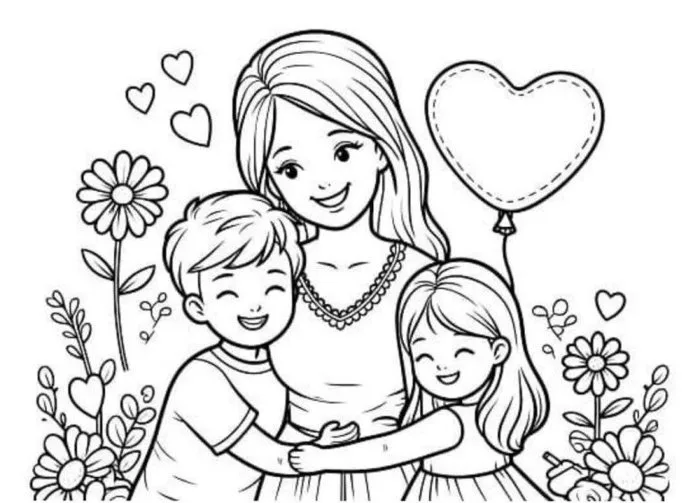 Tranh tô màu bé làm thiệp tặng mẹ, cô giáo nhân ngày 20/10 Tranh tô màu bé làm thiệp tặng mẹ, cô giáo nhân ngày 20/10