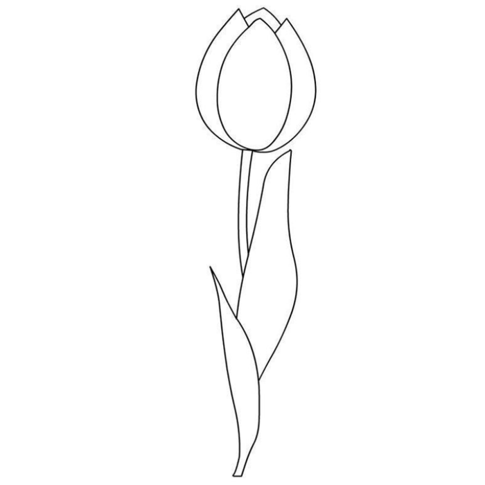 Tranh Tô Màu Hoa Tulip - Sáng Tạo Và Thư Giãn - Tô màu trực tuyến