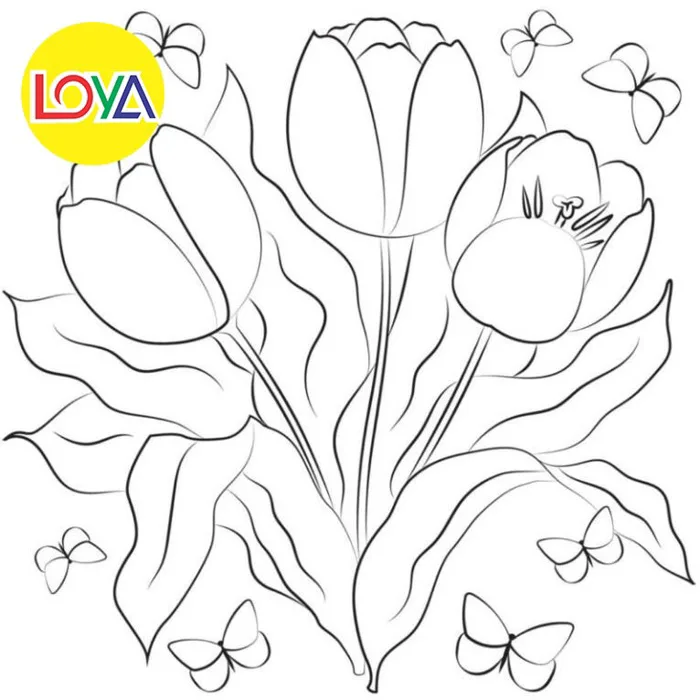Tranh Tô Màu Hoa Tulip - Bộ 20 Tờ Tranh Tô Màu A4 A5 Dành Cho Màu Sáp, Màu  Chì - TM780 | Shopee Việt Nam
