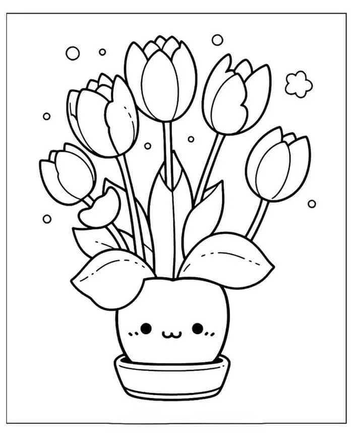 Sưu tầm 98+ bộ tranh tô màu hoa tulip cực đẹp - topanh.com