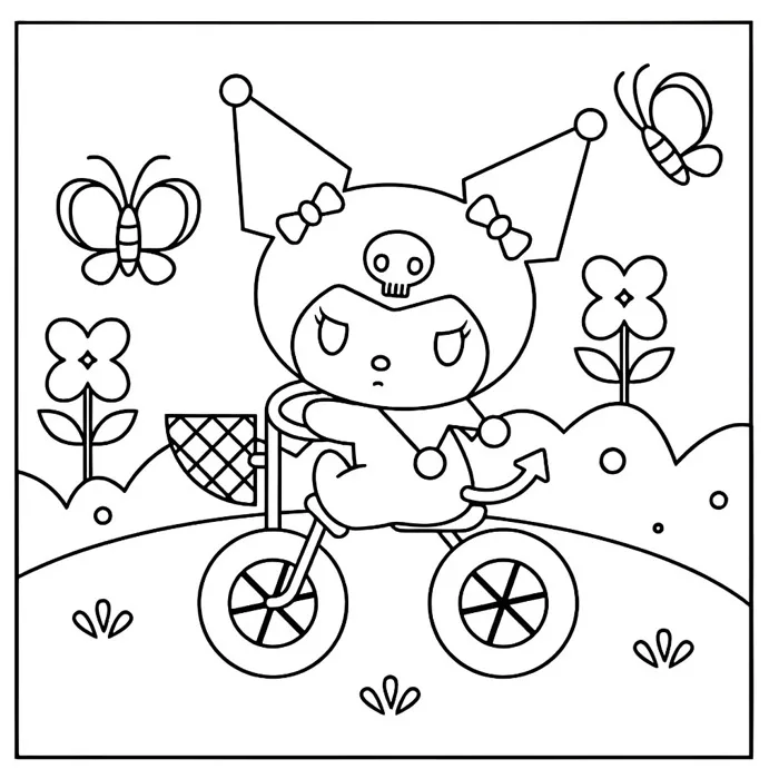 Bộ 50 tranh tô màu cho bé chủ đề Kuromi Size A4, A5. Giúp bé tập tô màu  sáng tạo phát trển năng khiếu | Shopee Việt Nam
