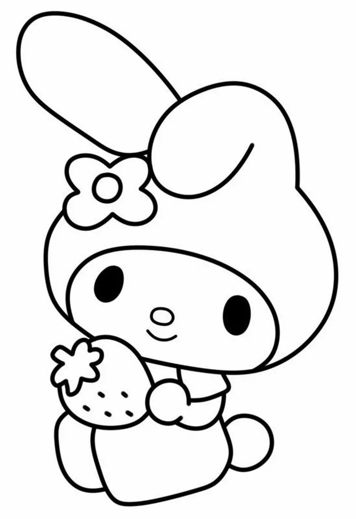 140+ Tranh Tô Màu Kuromi nhân vật Sanrio nghịch ngợm đáng yêu được bé gái  yêu thích