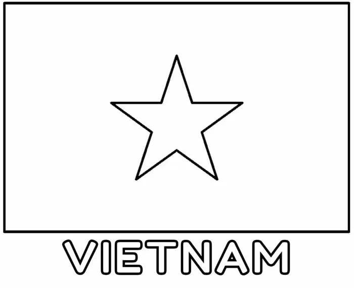 Tô Màu Lá Cờ Việt Nam - Tranh Tô Màu Cho Bé Tô Màu Lá Cờ Việt Nam - Tranh Tô Màu Cho Bé